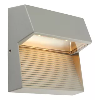 Lampara De Pared Led Exterior 2.8w Copos Satinado Tecnolite Color Plateado