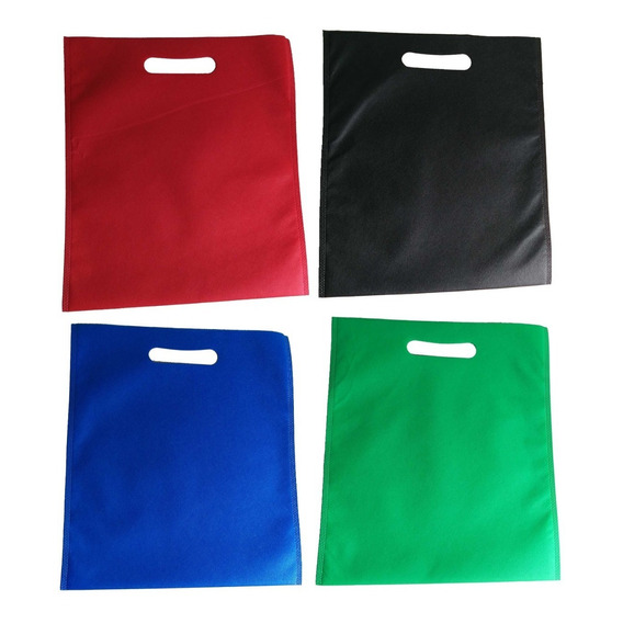 100 Bolsa 30*35 Boutique Ecologica Nonwoven Sin Impresión Fu