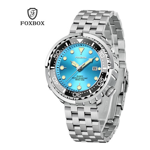 Relojes De Lujo Foxbox Waterproof Calendar Para Hombre