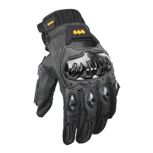 Guantes Para Moto Kov Dc Comics Súper Héroes Y Villanos Color Batman/ Negro Talla Xl