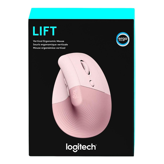 Mouse Logitech Lift Vertical Wireless/bt Rose