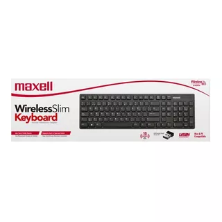 Teclado Wireless Slim Keyboard Maxell