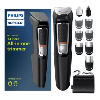  Philips Cortadora Multiusos Norelco Mg3750/60 13 Piezas 