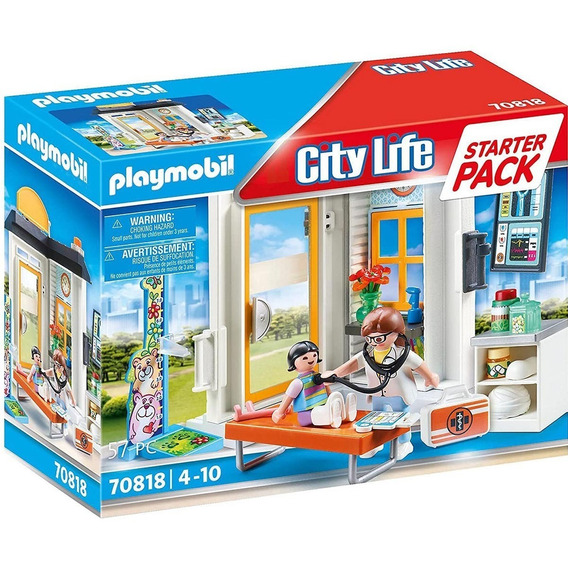 Playmobil City Life Starter Pack Pediatra Para Niños Febo