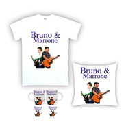 Kit Camiseta, Almofada E Caneca Bruno E Marrone