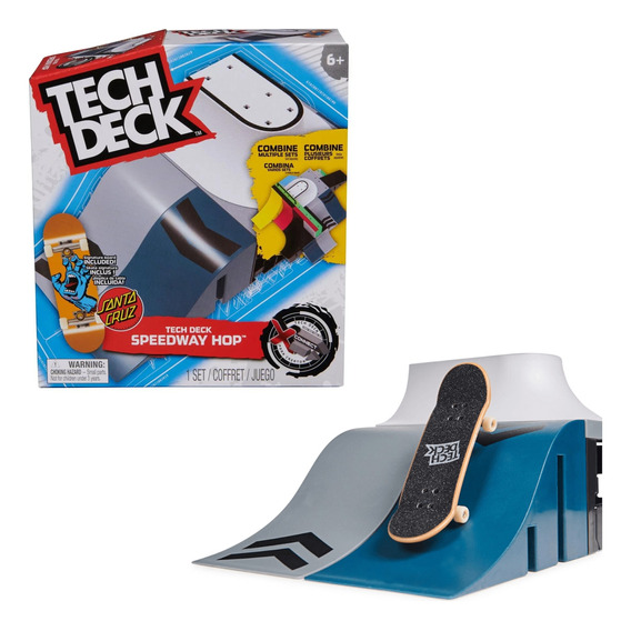 Tech Deck Rampa Conexion Parque Skate + Skate