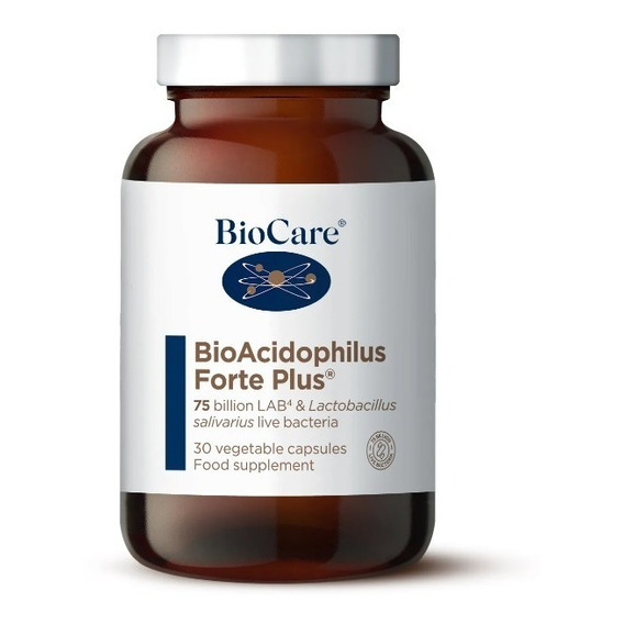 Biocare Bioacidophilus Forte 75 Billones Probiotico Premium Sabor Sin Sabor