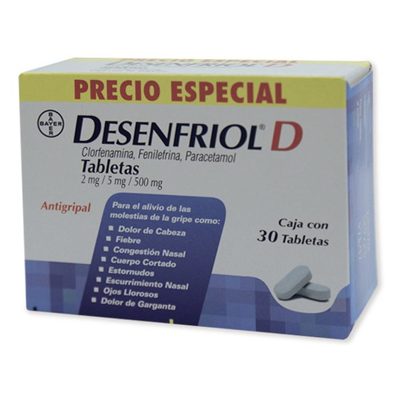 Desenfriol D 30 Tabletas
