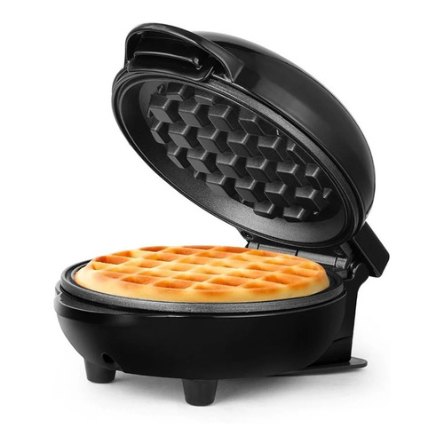 Máquina Para Waffles Holstein Housewares Personal Negra 10cm