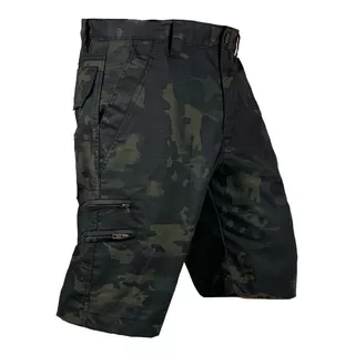 Bermuda Militar Tática Hunter Bélica - Multicam Black