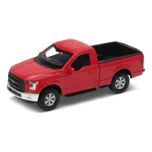 Welly Ford F-150 Regular Cab 2015 1:34 Pull Back Color Rojo