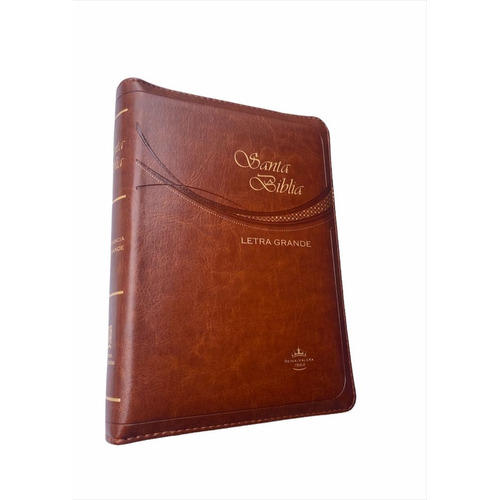 Biblia Rvr-1960 Compacta Imitación Piel Café C/cierre 