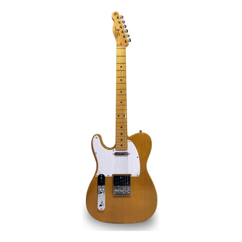 Guitarra eléctrica para zurdo SX Vintage Series FTL-50 telecaster de tilo 2000 butterscotch blonde brillante con diapasón de arce