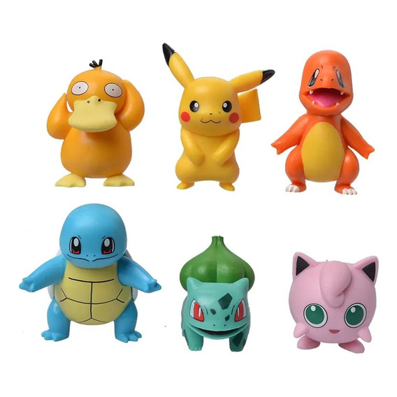 Pack De 6 Figuras Pokemon Pikachu