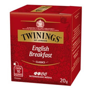 Chá Twinings English Breakfast 10 Sachês