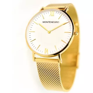 Reloj Montenegro Para Dama Dorado