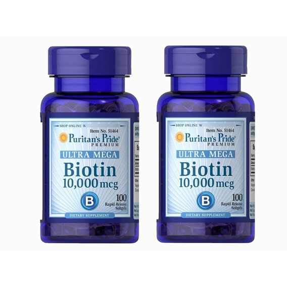 Biotin Puritans Pride 200 Softgel 10000mcg 