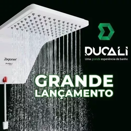 Chuveiro Ducha Zagonel Ducali Eletrônico 7500w 220v Branco