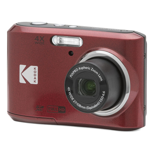 Kodak Pixpro Fz45-rd - Cámara Digital De 16 Mp Con Zoom Ó. Color Rojo