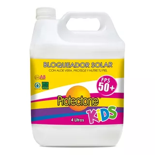 Protectone Granel Bloqueador Solar Kids Fps50  Galón 4l