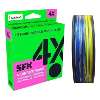 Linha Multifilamento Sufix Sfx Braid 4x 0,235mm 13,6kg 300m