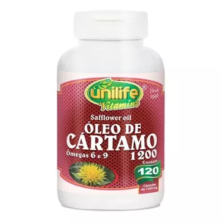 Óleo De Cartamo 120 Caps Softgel Unilife - Antioxidante