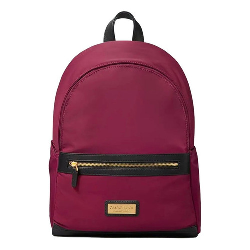 Mochila Gaston Luga Kåmpis Bordeaux Color Bordó Diseño de la tela Liso