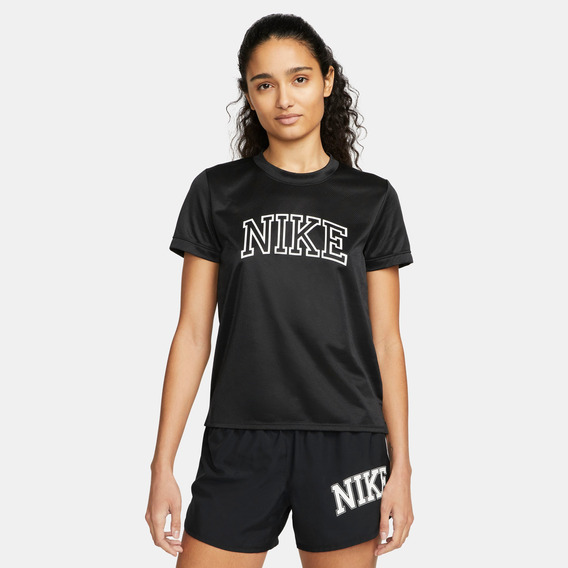 Remera Para Mujer Nike Dri-fit Swoosh Negro