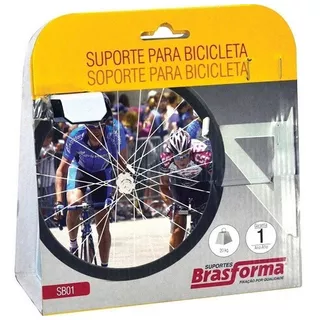 Suporte De Bicicleta Para Teto E Parede Sb01 Branco