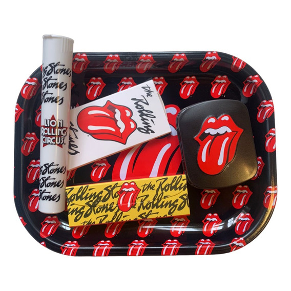 Kit Rolling Stones Lion Circus Bandeja, Lata, Sedas, Filtros