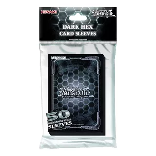 Yugioh Protetor Para Cartas Oficial Dark Hex 50 Unidades