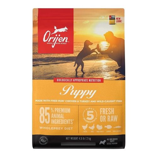 Orijen Puppy alimento para perro cachorro todos los tamaños sabor mix en bolsa de 2kg