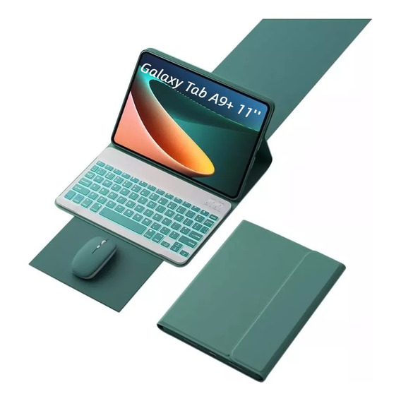 Funda+teclado Iluminado+ratón Para Galaxy Tab A9+ 11'' Ñ
