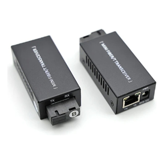 1 Par De Conmutadores De Fibra Ethernet Gigabit 100/1000 M A