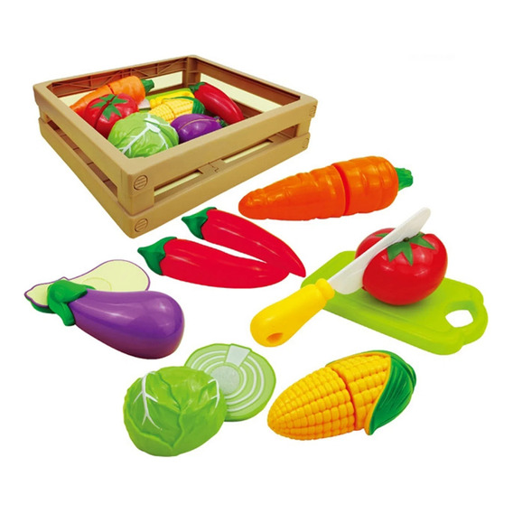 Juguete Didáctico Set De Verduras Con Caja