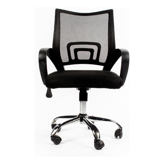 Silla de escritorio Urban Design YZ01B ergonómica  negra con tapizado de cuero sintético