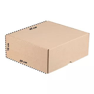 10 Caixas De Papelão Parda P/ Torta E Bolo G 45x29x10