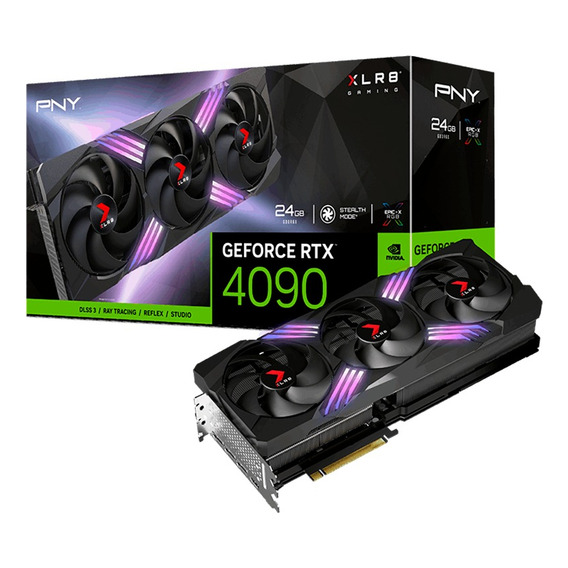 Tarjeta De Vídeo Pny Rtx 4090 Xlr8 Gaming Epic-x Gddr6x 24gb