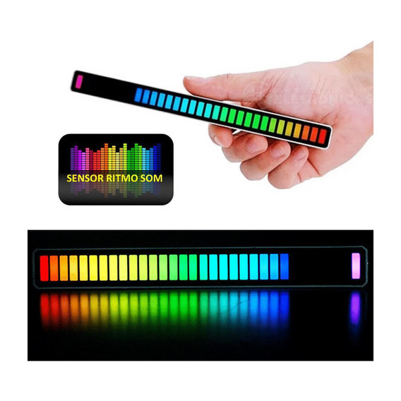 Barra LED RGB con sensor de sonido Rhythm Music Beat