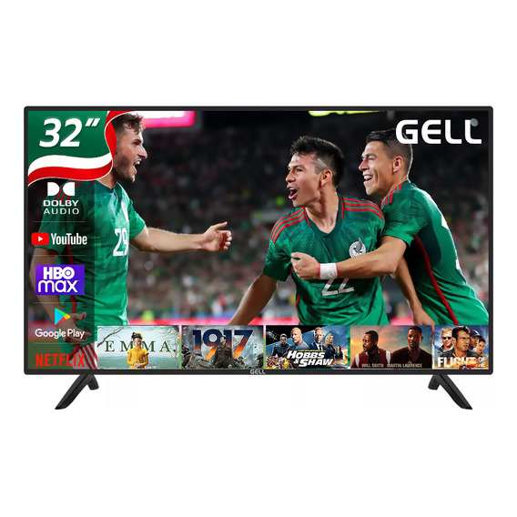 Pantalla Smart Tv 32 Pulgadas Android Tv Gell 32 Televisores