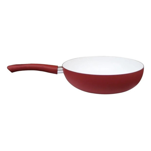  Sarten Ceramica 30cm Antiadherente Ceramico Porcelana Color Rojo