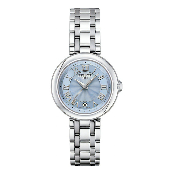 Reloj Mujer Tissot T126.010.11.133.00 Bellissima Color De La Correa Plateado Color Del Bisel Plateado Color Del Fondo Azul