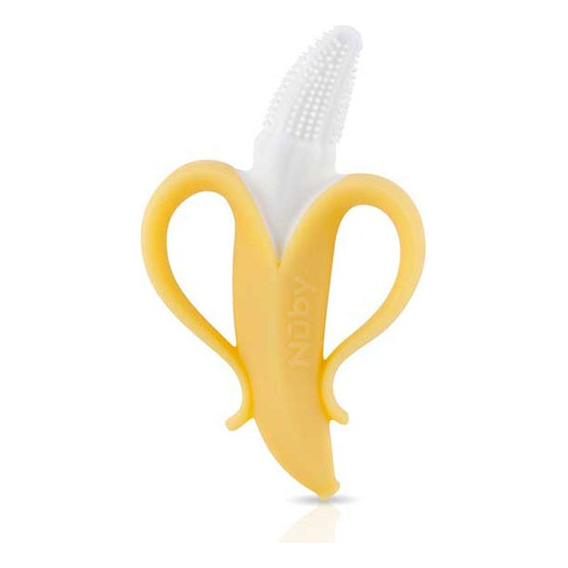 Mordillo Banana 100% Silicona Con Una Textura Suave Nuby 