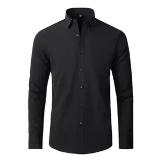 Formal Shirt Camisa Slim Fit Calidad Casual Manga Larga