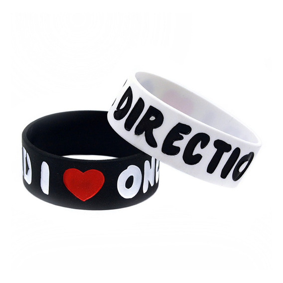 2 Pulseras Silicona One Direction,regalo Perfecto