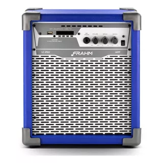 Caixa De Som Amplificada Multiuso 250 Bluetooth 100w Azul 110v/220v