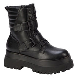 Bota Mujer Goodyear 0234 Militar Herraje Plataforma Chunky