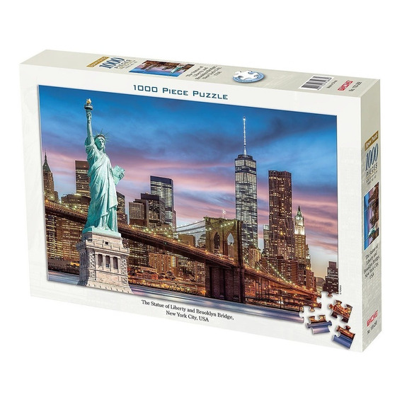 Puzzle Tomax Estatua Libertad & Puente Brooklyn 1000 Piezas