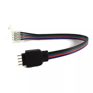 Conector Fita Led Rgb De 4 Vias C/ Conector P4 - 20 Unidades