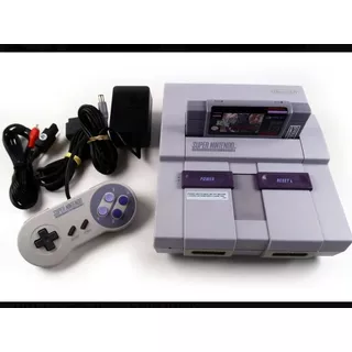 Super Nintendo Original Com Controle E Um Jogo Super Ness Video Game